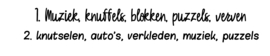 Houten opslag/speelgoed labels