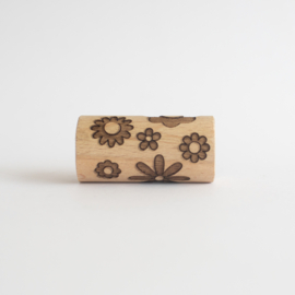 Houten roller - Bloemen