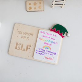 Invulbord 'Een bericht van je elf' (Liggend)