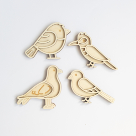 Speeltray  miniset - Vogels