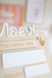 Invulbord - Met naam, datum & leeftijd