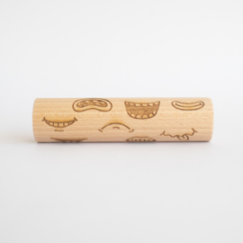Houten roller - Mondjes