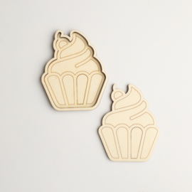 2 in 1 speeltray - Cupcake