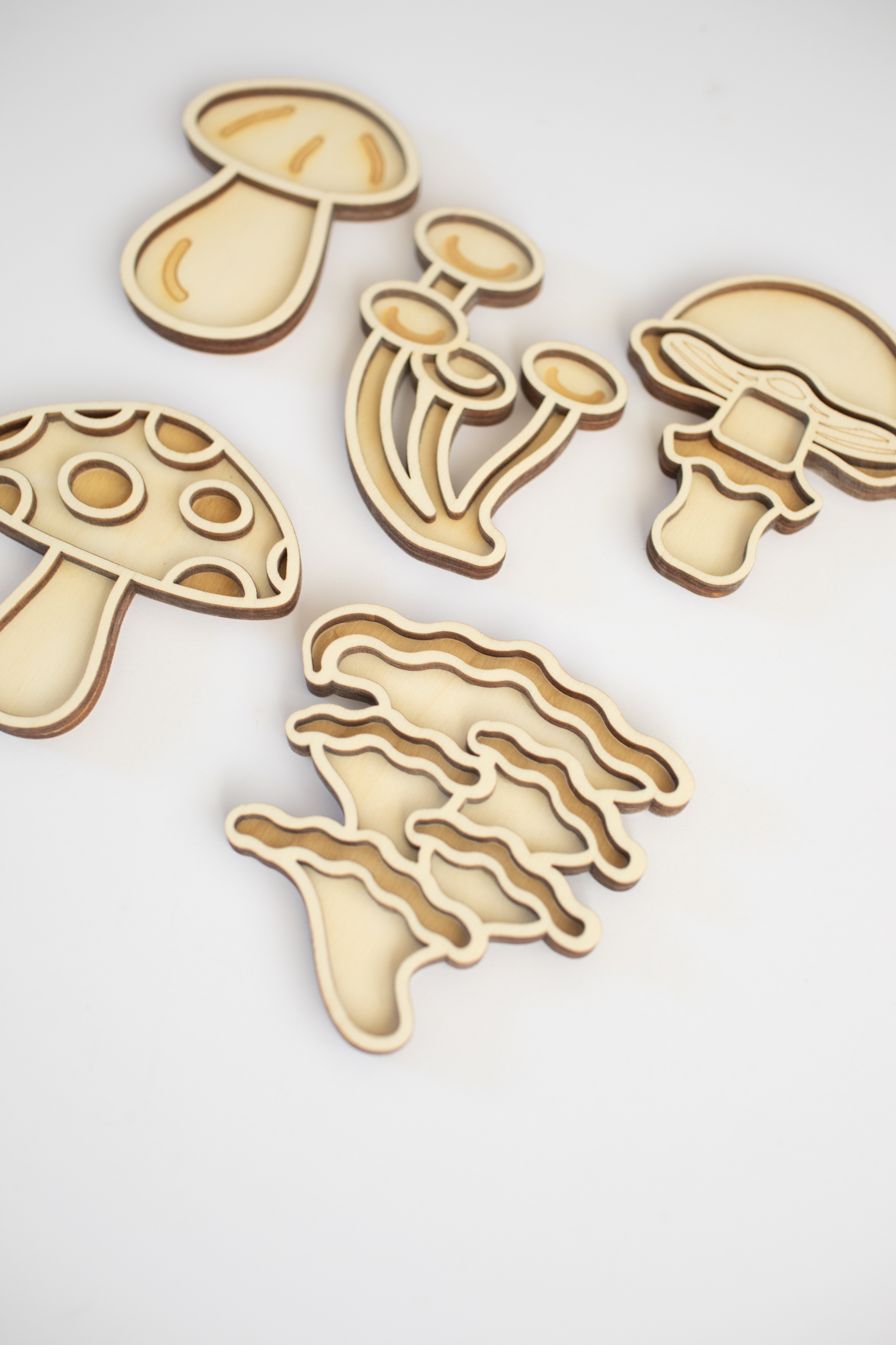 Speeltray miniset - Paddestoelen