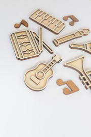 Speeltray miniset - Muziekinstrumenten
