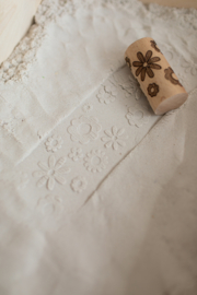 Houten roller - Bloemen