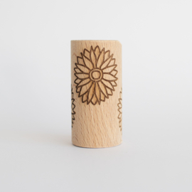 Houten roller - Zonnebloemen