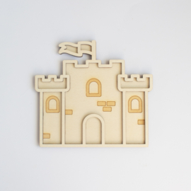 Houten speeltray - Kasteel