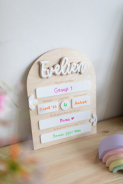 Invulbord - Naar school!