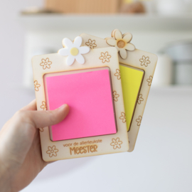 Post it houder - Madeliefjes