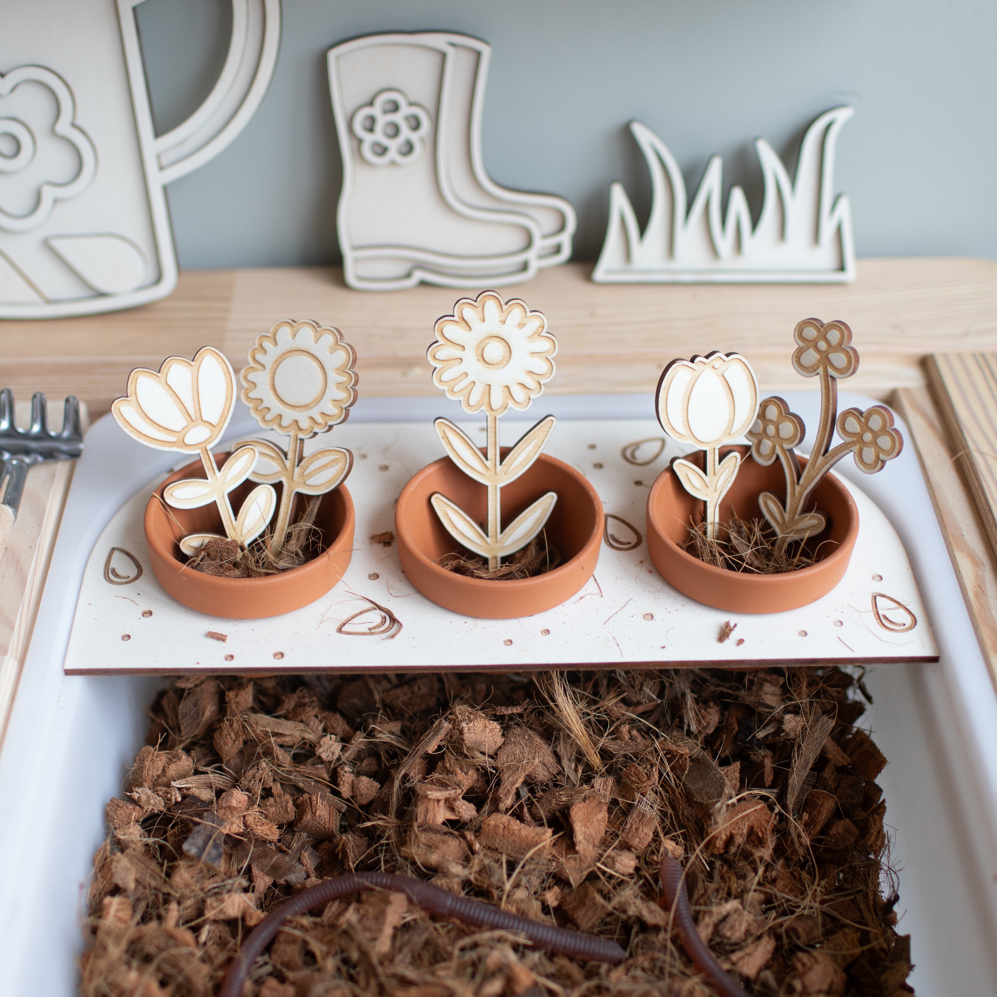 Figurenset - Bloemen (5 stuks)
