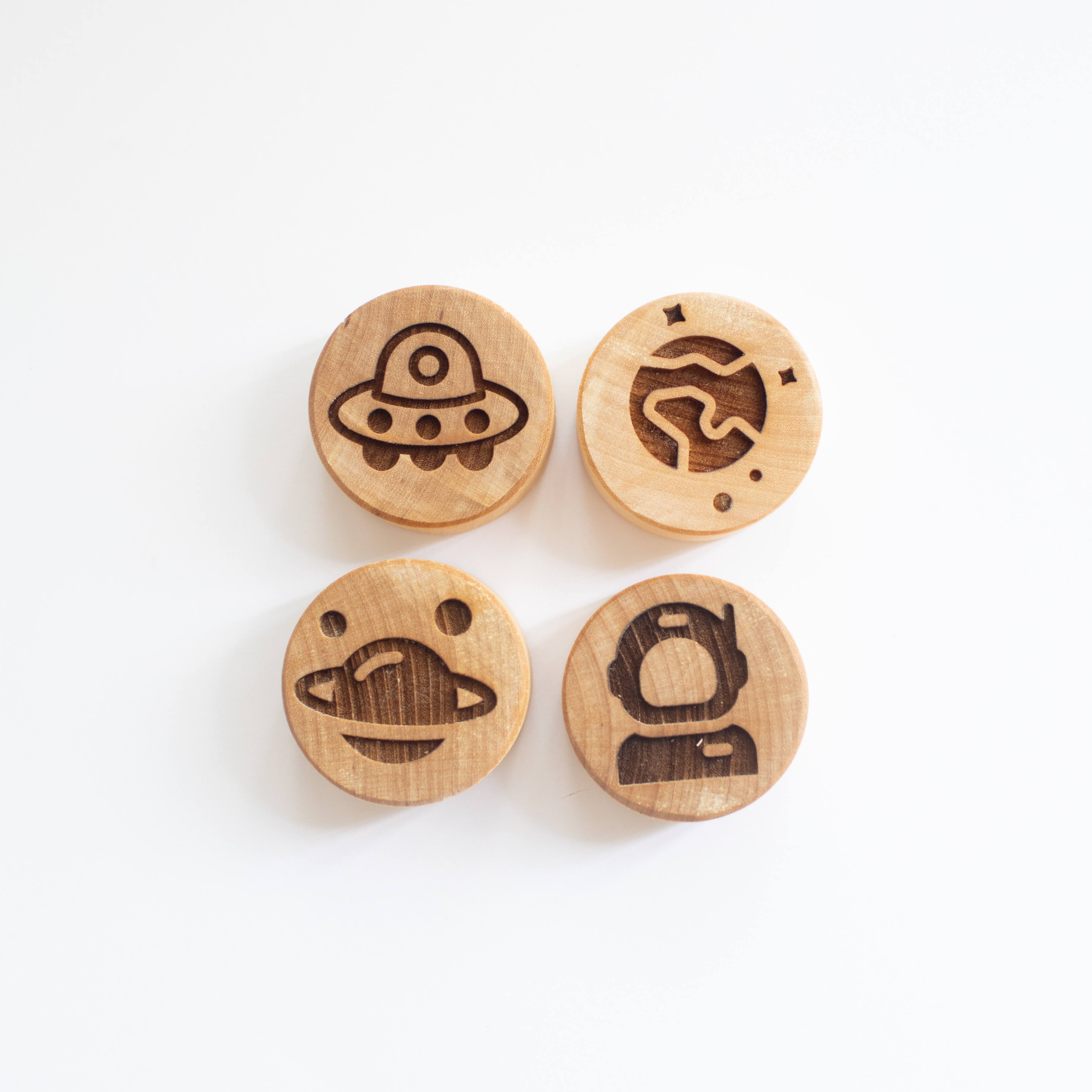 Houten stempelset - De ruimte