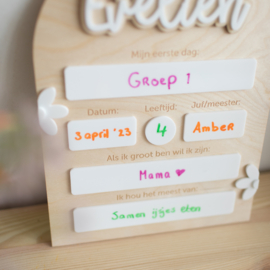 Invulbord - Naar school!