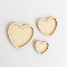 Speeltray miniset -  Trio hartjes