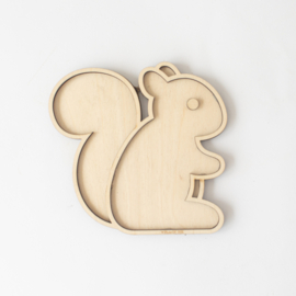 Houten speeltray -  Eekhoorn
