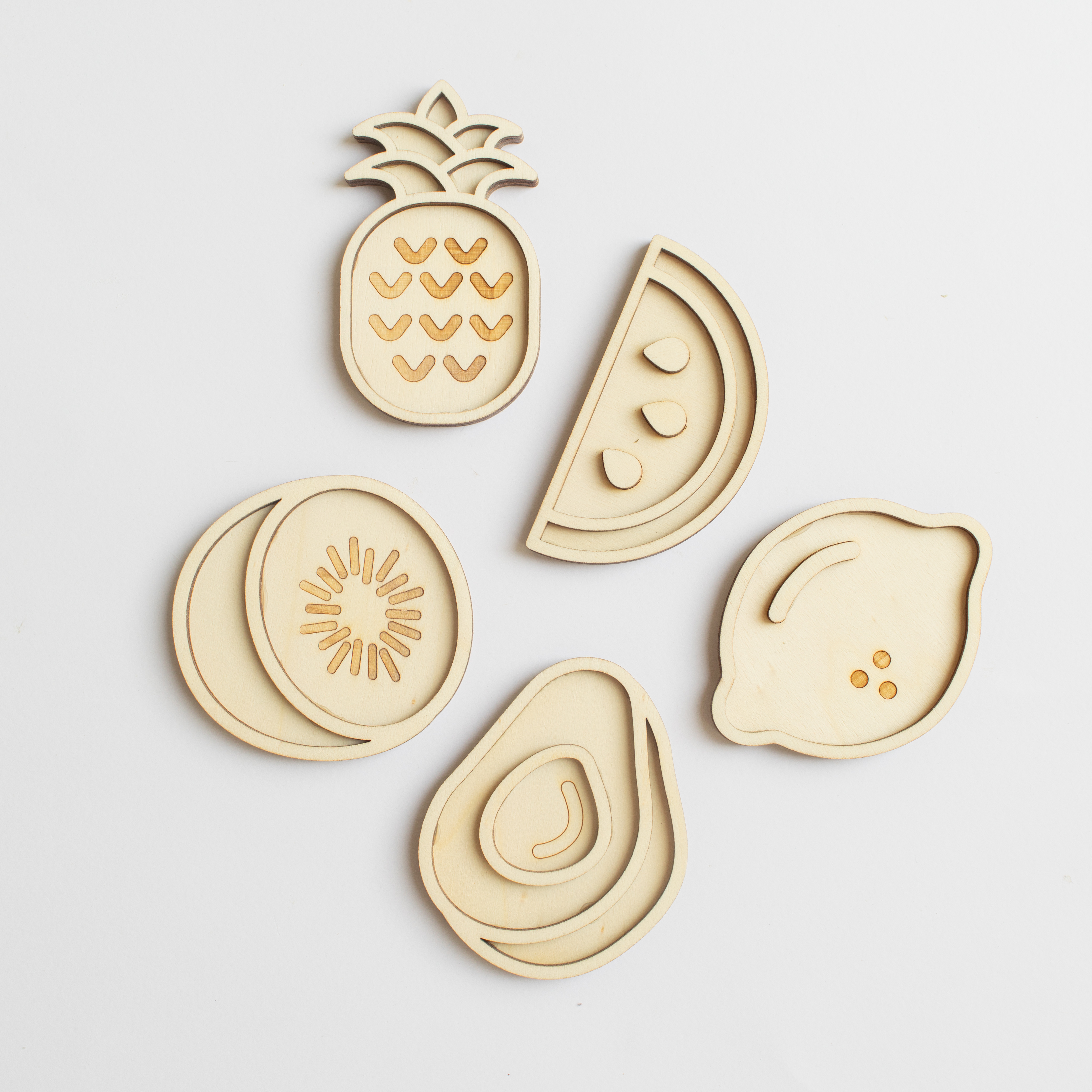 Speeltray  miniset - Tropisch fruit