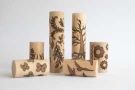 Houten roller - Vlinders