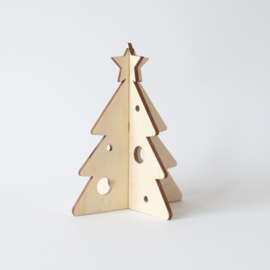 Houten kerstboom