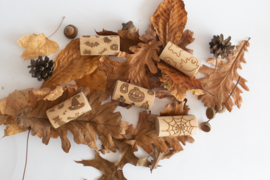 Houten roller - Halloween pompoenen