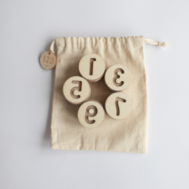 Houten stempelset - Cijfers  -