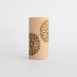 Houten roller - Zonnebloemen