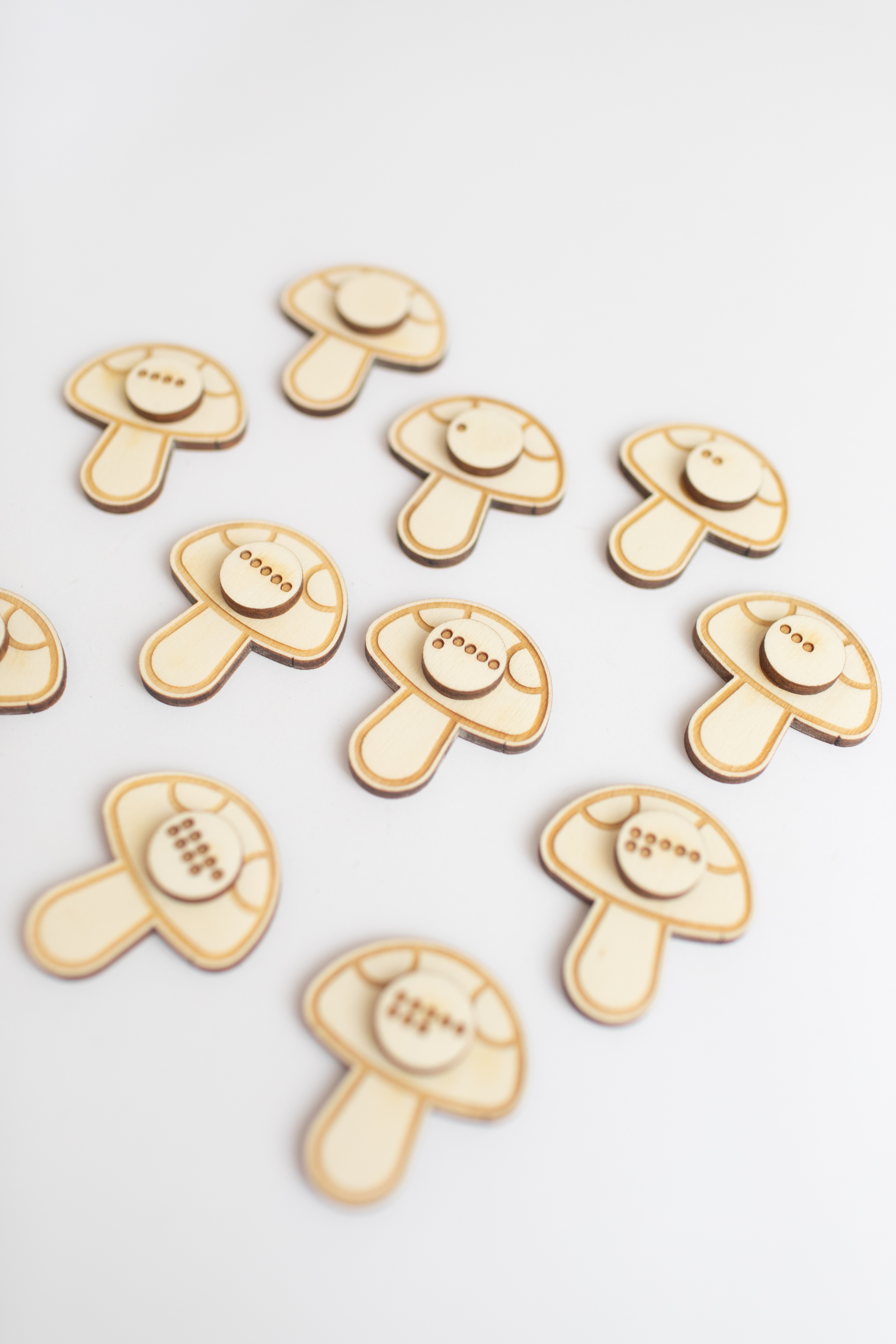 Telfiguren - Paddestoelen met stippen 0-10