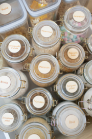 Houten labels voor Ingrediënten