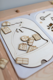 Houten speeltray - De zak van sinterklaas!