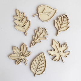 Speeltray miniset -  Bladeren leren (set van 7)