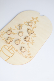 Trofast insert - Kerstboom met of zonder ornamenten (klein)