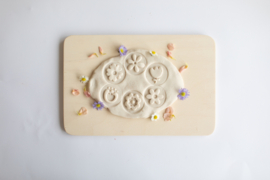 Houten stempelset - Bloemen -