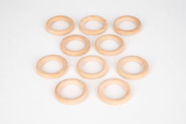 Houten ringen - set van 3 (48,56 & 70 mm)