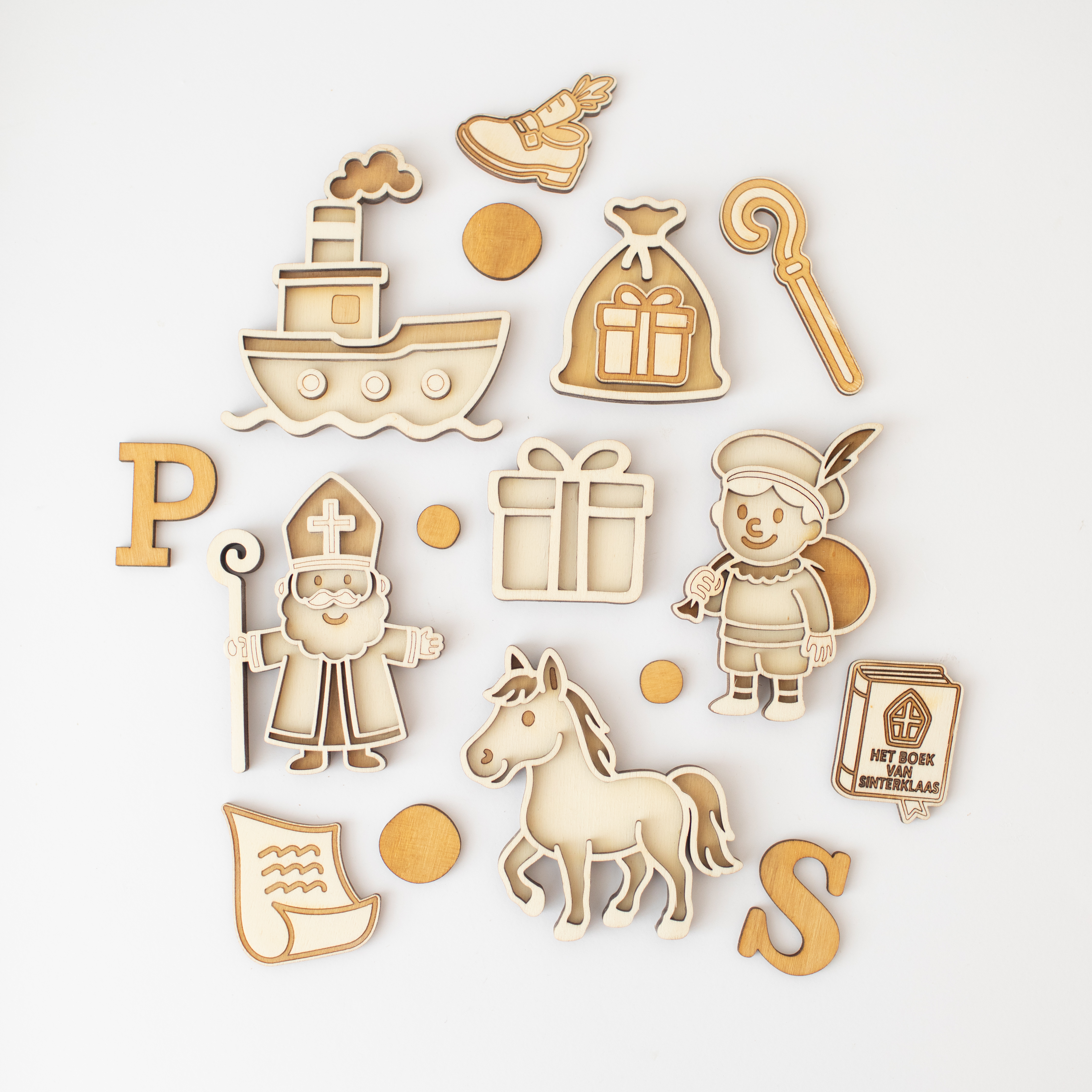 Speeltray miniset -  Sint & Piet met extra figuurtjes