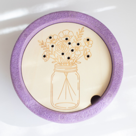 Insert - Bloemen verzamelen in glazen pot