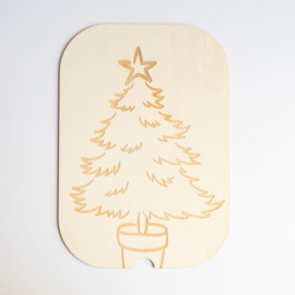 Trofast insert - Kerstboom met of zonder ornamenten (groot)