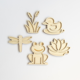Speeltray  miniset  - Bij de vijver