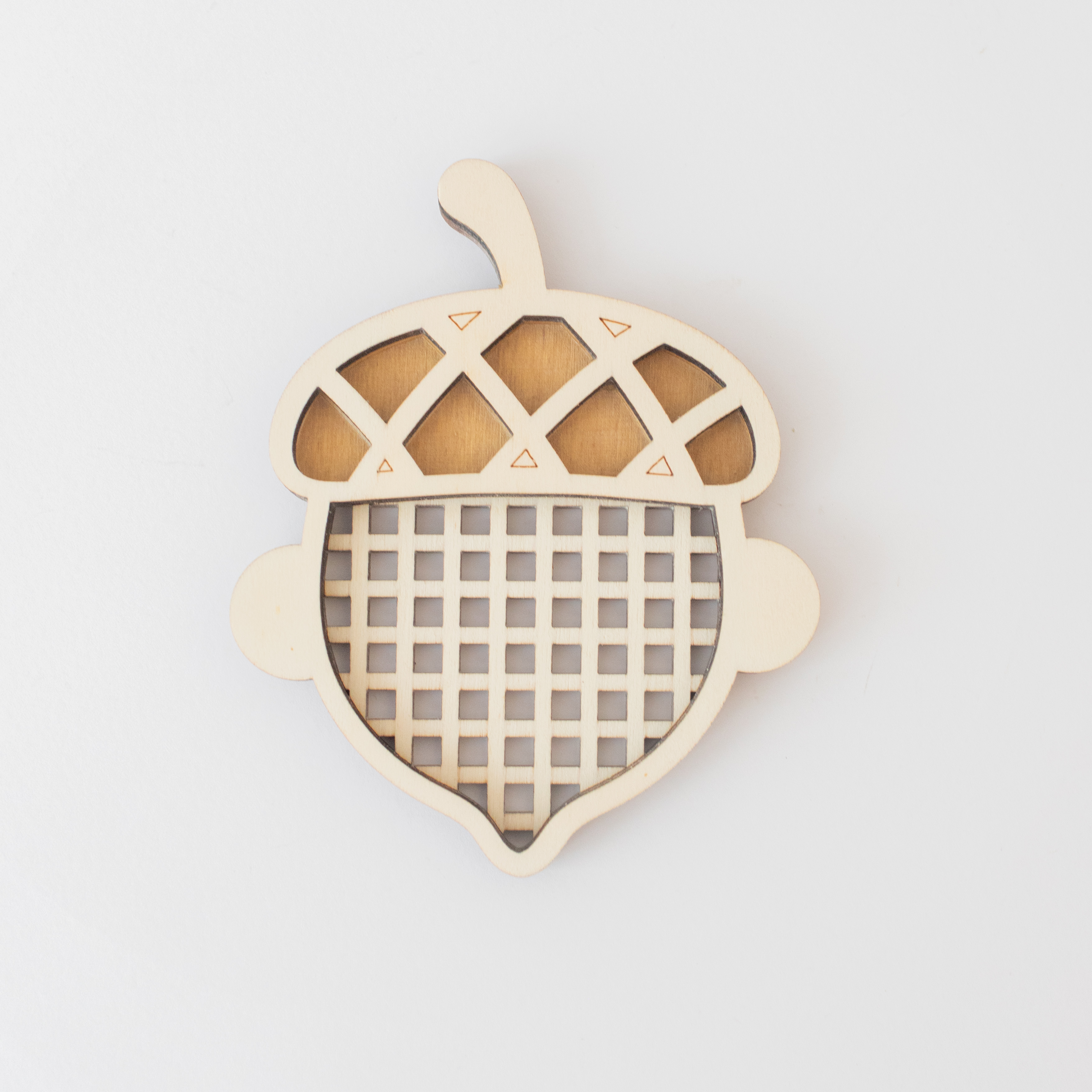 Houten zeefje - Eikeltje