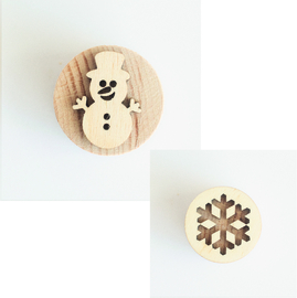 Stempel Sneeuwpop / Sneeuwvlok