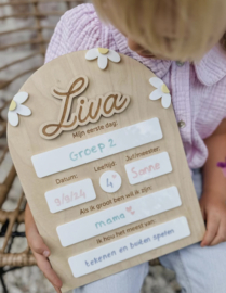 Invulbord - Naar school!