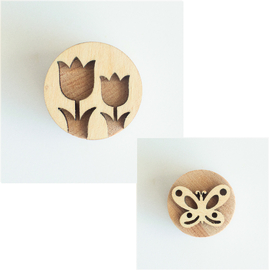 Stempel Tulpen / Vlinder