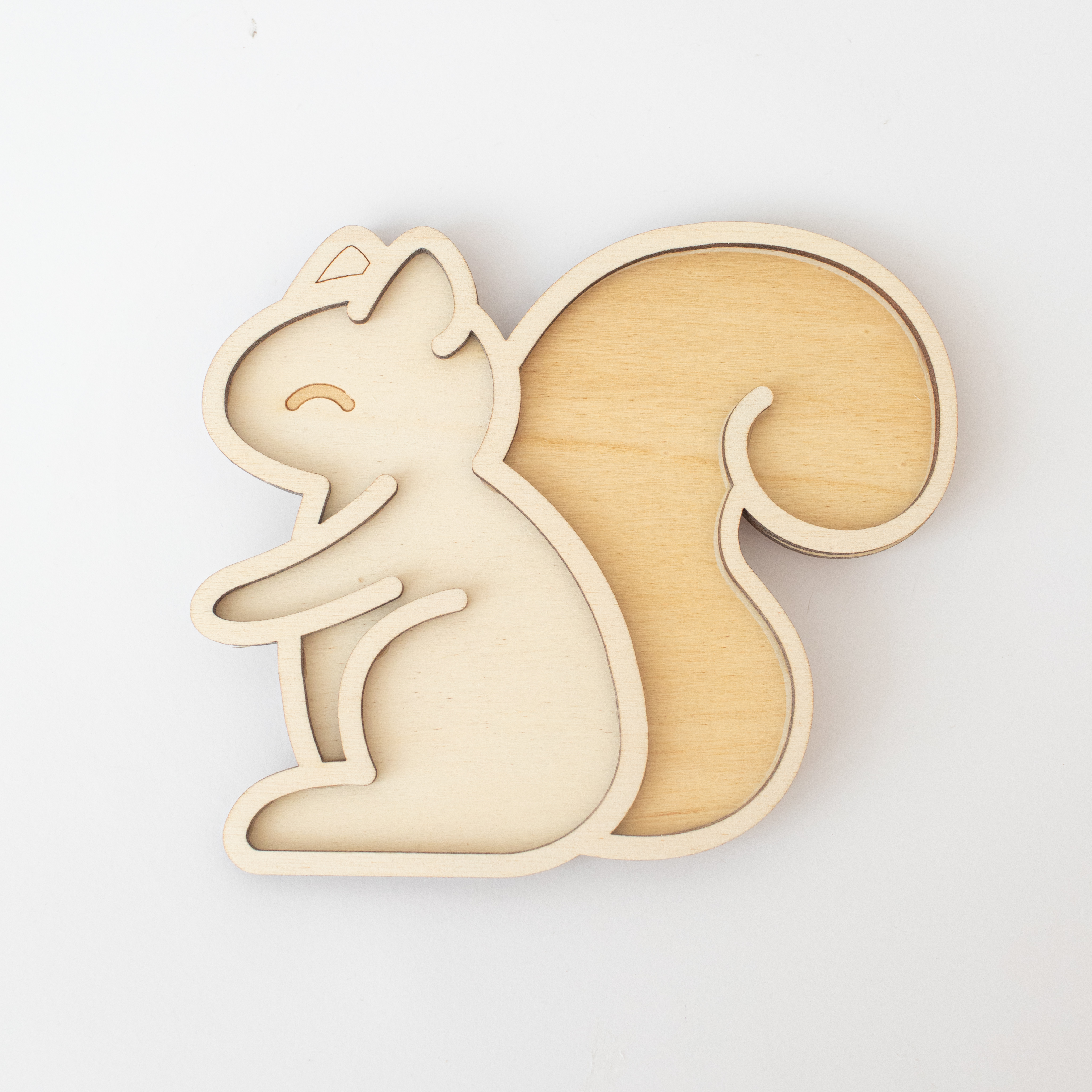 Houten speeltray -  Eekhoorn