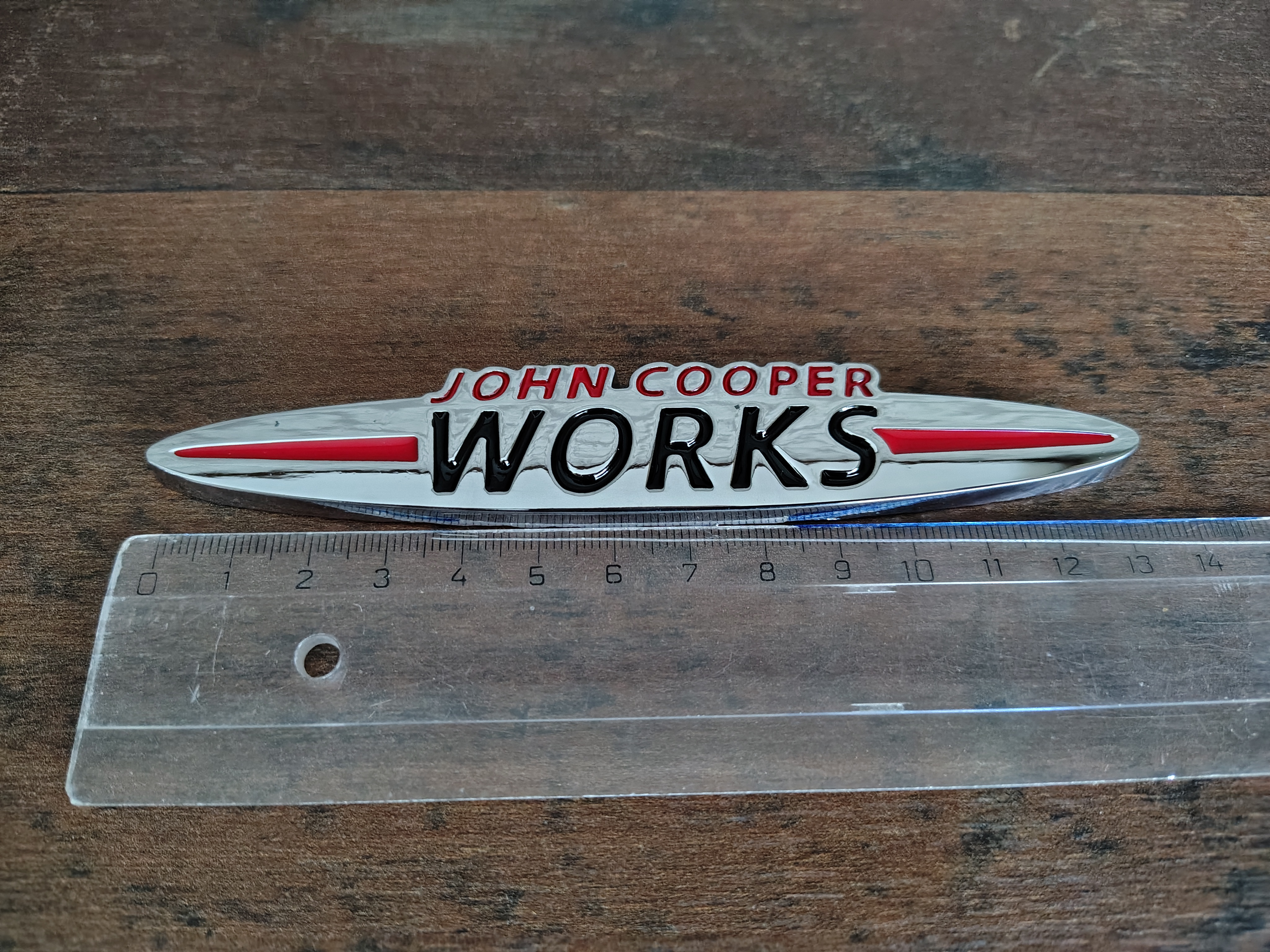 Embleem "JCW" Mini Cooper S / NIEUW!!!  John Cooper Works !!