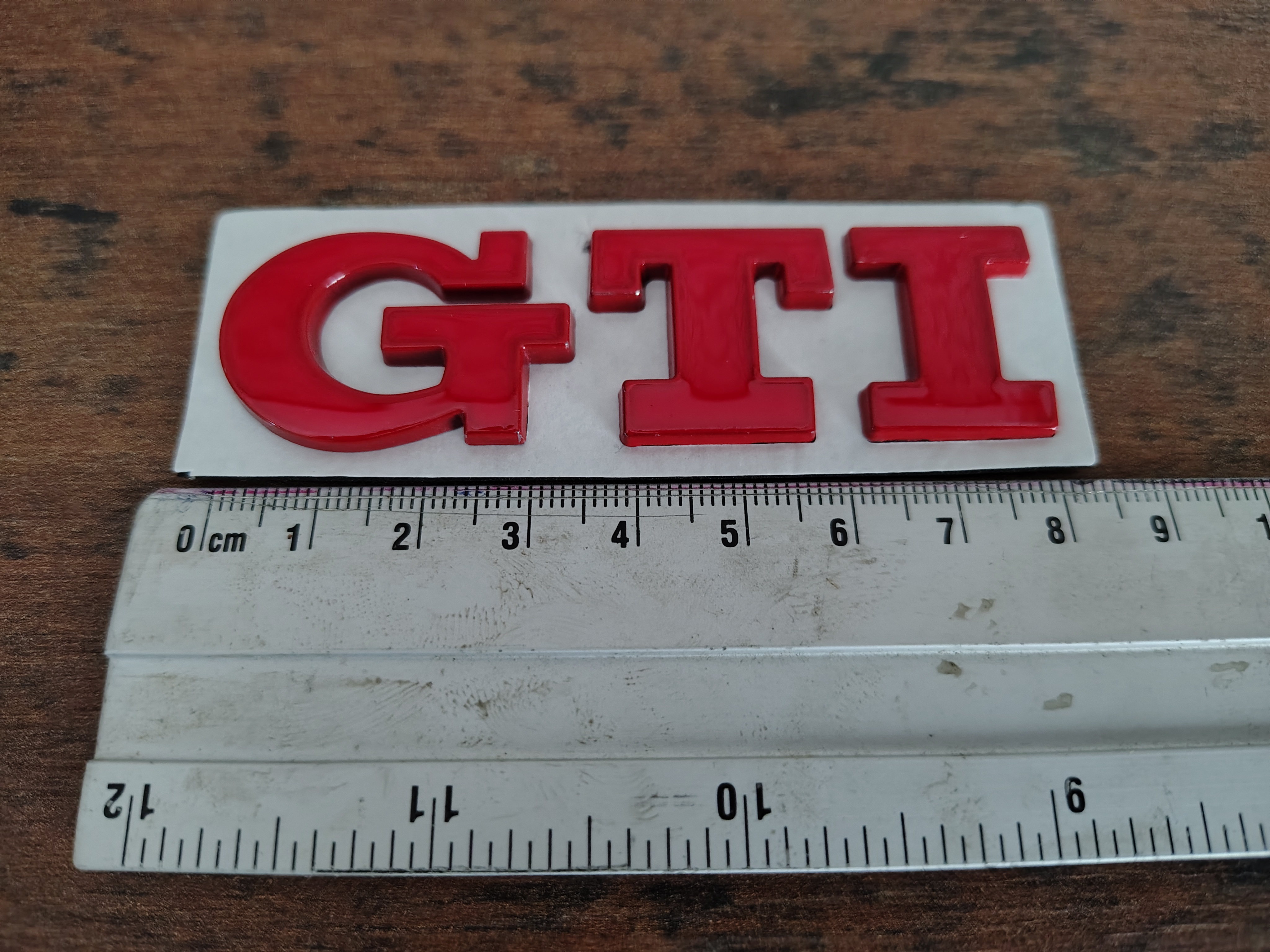Embleem " GTi " Volkswagen / Golf / Red /NIEUW!!!