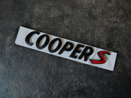 Embleem Achterklep (Mini Cooper S (R53) NIEUW !!! Black