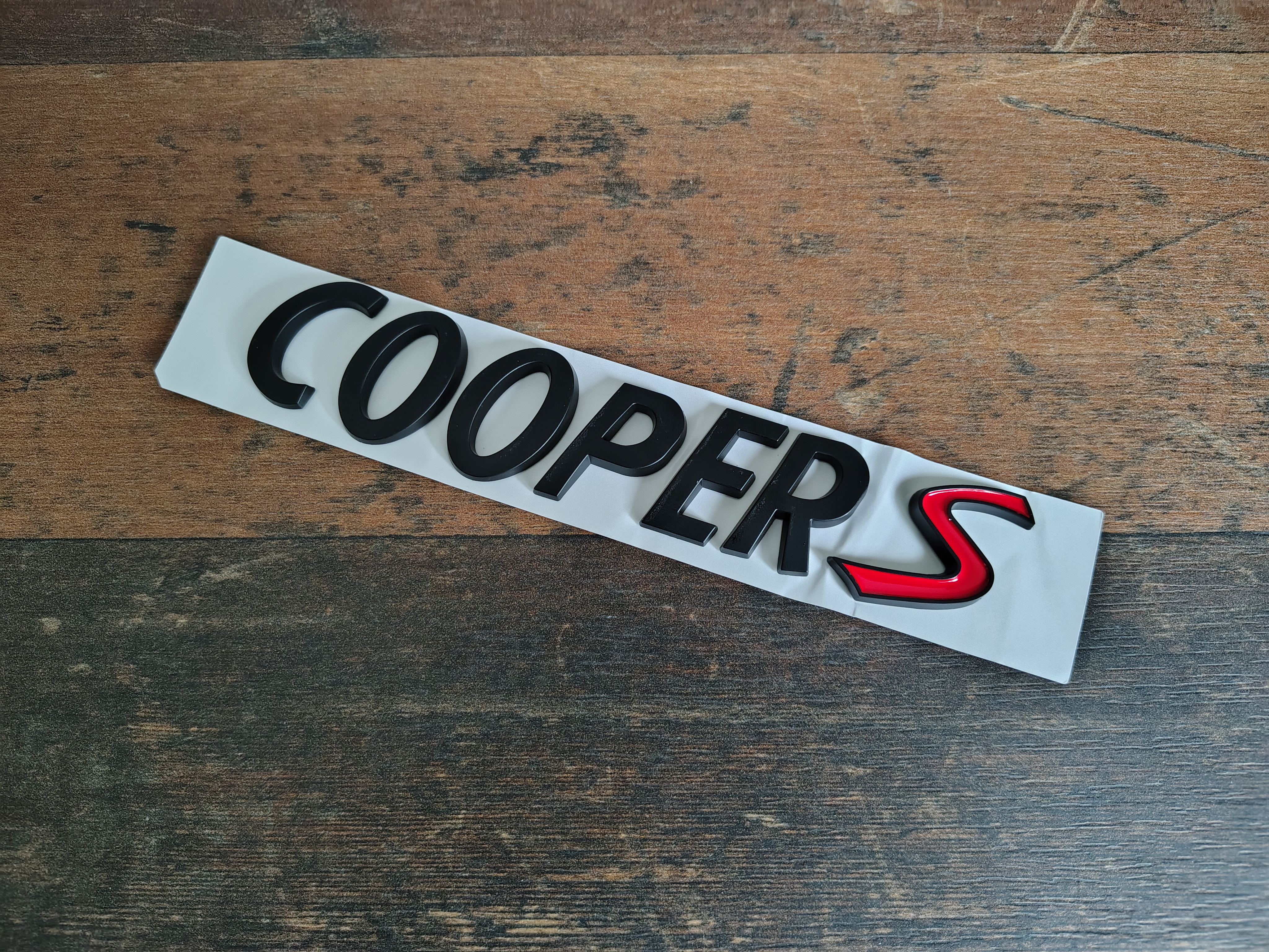 Embleem Achterklep (Mini Cooper S (R53) NIEUW !!! Black