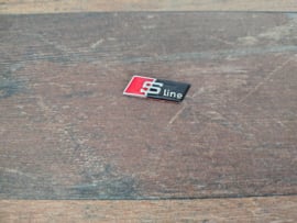 1x Stuur Embleem "S-Line" / Black /Audi/ NIEUW!!!