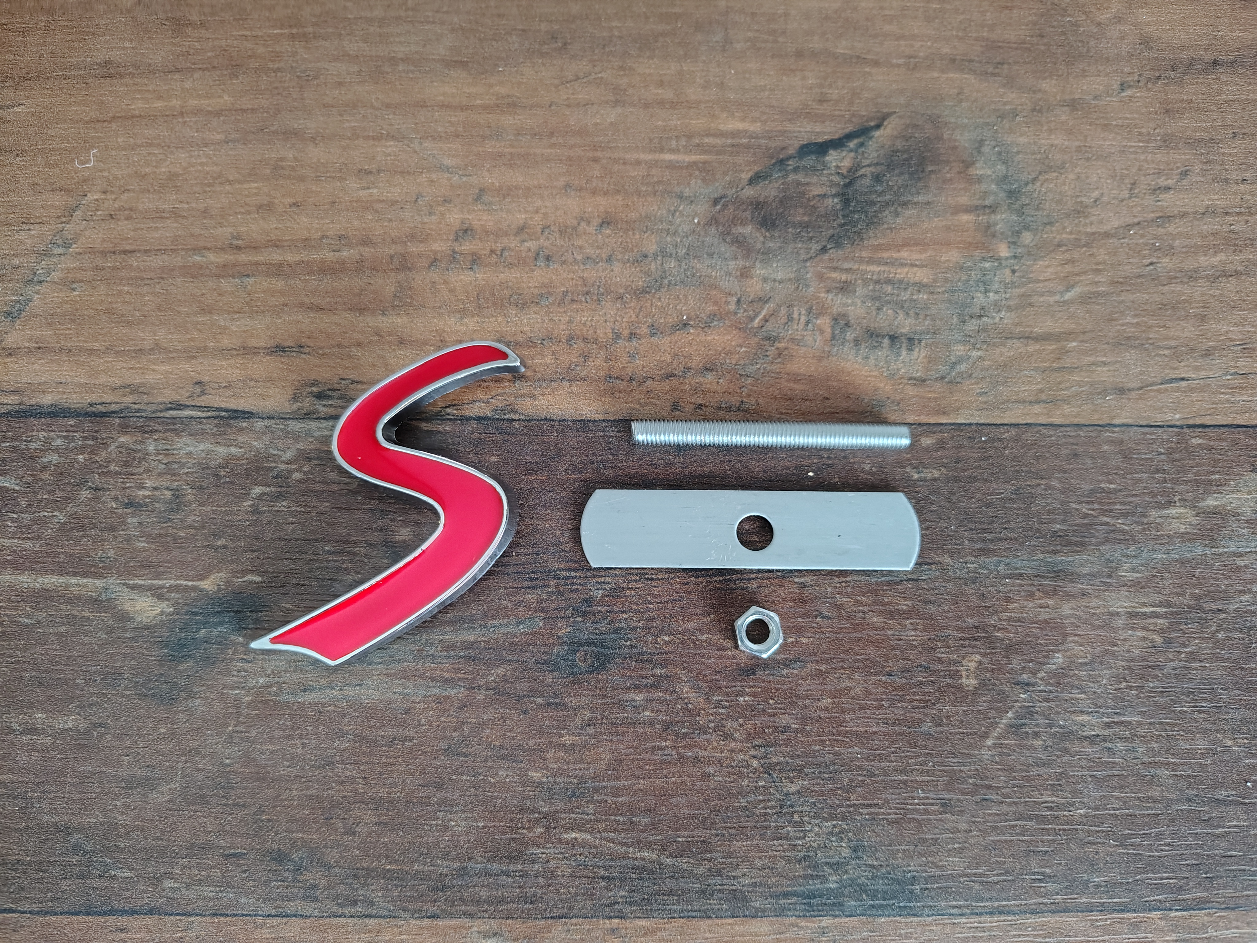 Grill Embleem "S" Mini Cooper S / NIEUW!!!