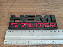 Embleem/ Hemi 5.7 / Dodge RAM/ 4x4/ Glossy Black /NIEUW!!