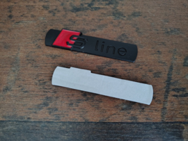 Embleem "S-Line" / Black /Audi/ NIEUW!!!