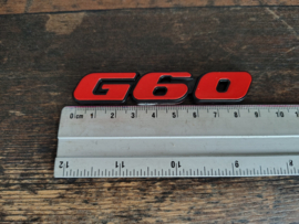 Embleem/ G60 Volkswagen Golf 2/ Corrado G60/ NIEUW!!!!